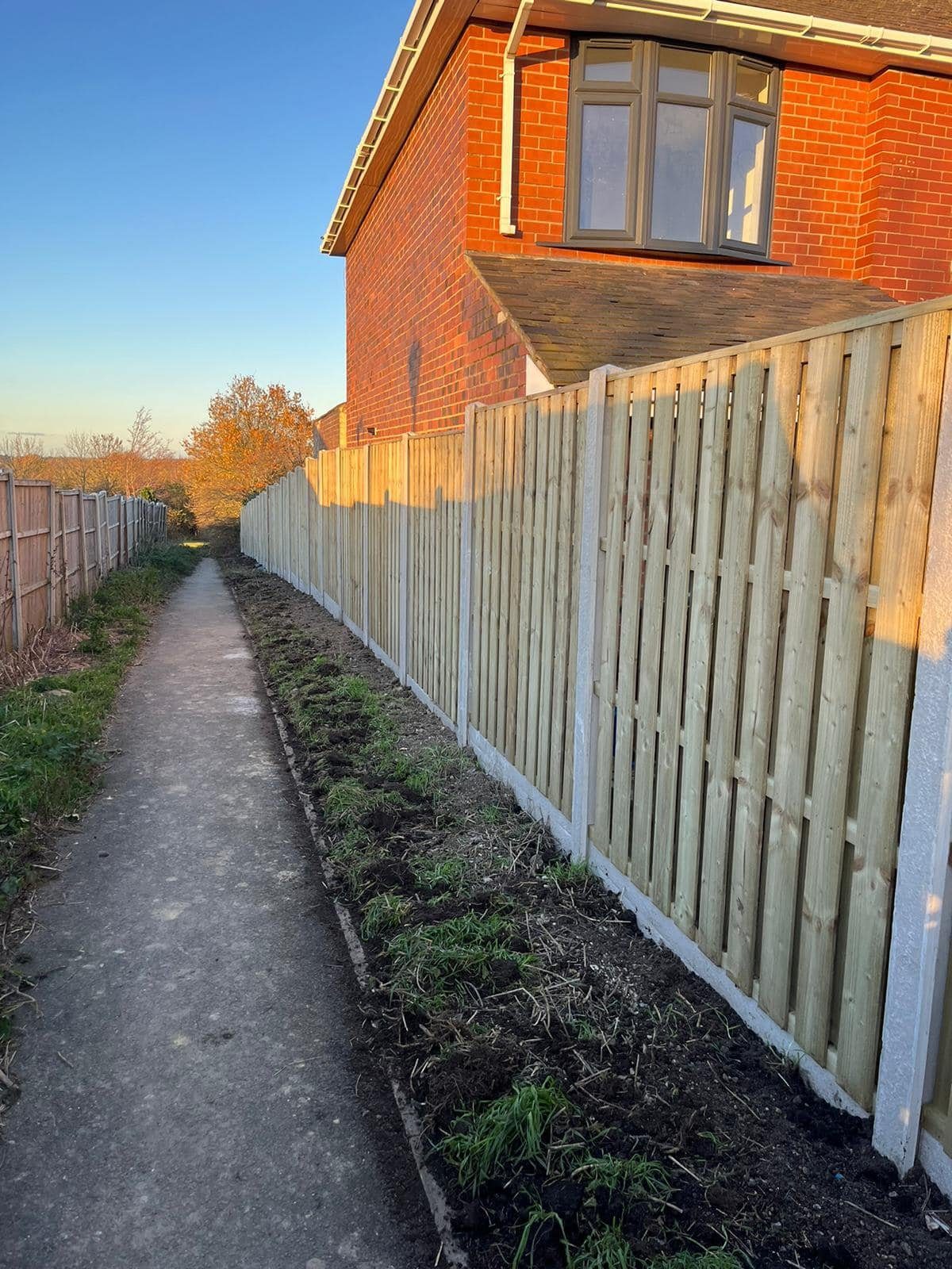 New timber fencing installed across a South Yorkshire boundary